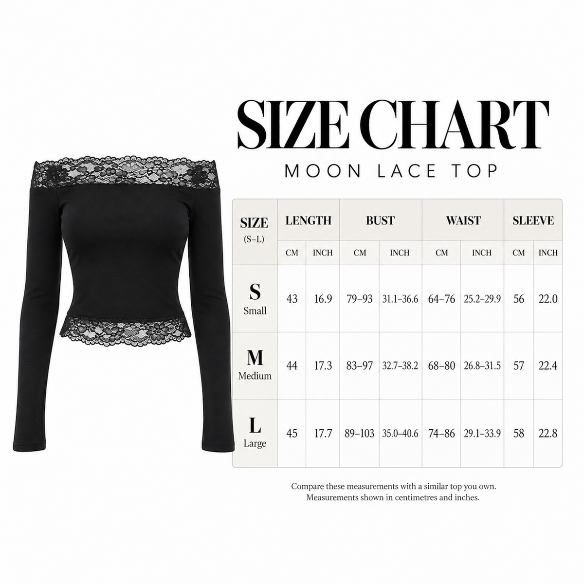 moon lace top