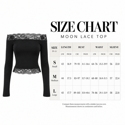moon lace top