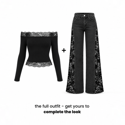 moon lace top